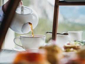 Afternoon Tea in the Rundle Lounge at the Fairmont Banff Springs. Courtesy, Fairmont Banff Springs