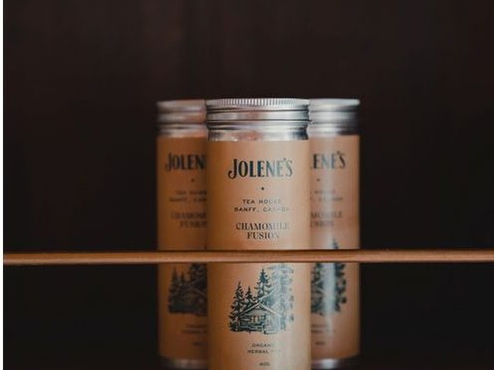  The tea products are all contained in pretty tins in Jolene’s Tea House.