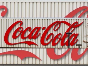 The Coca-Cola bottling plant in northeast Calgary on Monday, March 15, 2021.