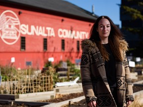 Jenny Balderston, executive director of Sunalta Community Association, poses for a photo on Thursday, October 14, 2021.