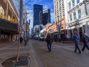 Stephen Avenue Mall in downtown Calgary was photographed on Tuesday, October 26, 2021.