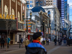 Stephen Avenue Mall in downtown Calgary was photographed on Tuesday, October 26, 2021. Azin Ghaffari/Postmedia