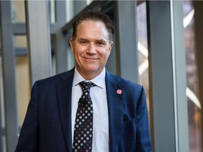 Brad Parry, interim president and CEO of Calgary Economic Development, poses for a photo at Telus Convention Center in Calgary on Wednesday, Oct. 27, 2021.