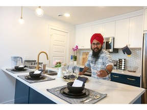 Ramneek Singh loves the ability to work from his new home in Savanna Townhomes, allowing more time for him to explore his passion of cooking.