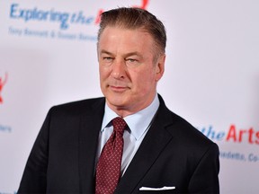 (FILES) In this file photo taken on April 12, 2019 actor Alec Baldwin attends the 'Exploring the Arts' 20th anniversary Gala at Hammerstein Ballroom in New York City. - A woman has died after being shot during the filming of a movie starring Alec Baldwin, US law enforcement officers said October 21, 2021. "Two individuals were shot during filming of a scene on the set of the movie western 'Rust'," the sheriff in Santa Fe, New Mexico said in a statement.