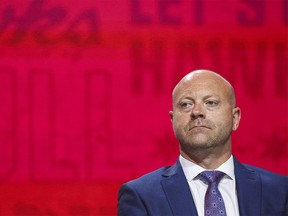 Chicago Blackhawks senior vice president and general manager Stan Bowman in Chicago on Friday, July 26, 2019.