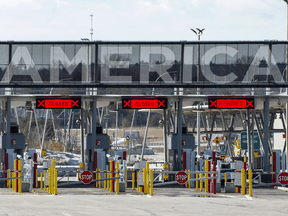 The United States border crossing in Lacolle, Quebec.