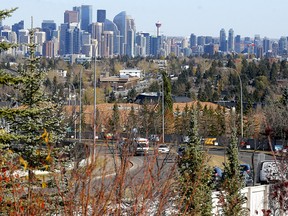 Candidate signage on 17 Ave. S.W. heading towards the city centre in Ward 6 of Calgary on Tuesday, October 12, 2021.