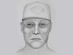 Calgary police have released a composite sketch of a man wanted in a sexual assault near the Harvie Passage on July 1, 2021.