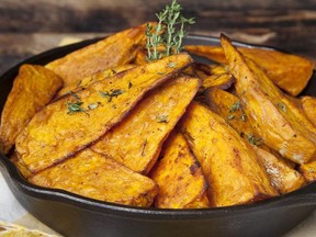 Baked Yam Wedges for ATCO Blue Flame Kitchen for October 20, 2021; image supplied by ATCO Blue Flame Kitchen
