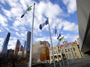 A view of city hall in downtown Calgary.