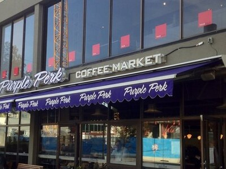  The Purple Perk coffee shop in Mission is in hot water with AHS for not following COVID-19 health orders. Twitter photo