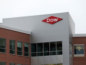 The Dow Chemical Co. office building in Midland, Michigan, on Dec. 9, 2015.