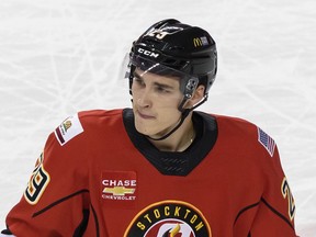 The Flames have recalled Adam Ruzicka from the AHL's Stockton Heat.