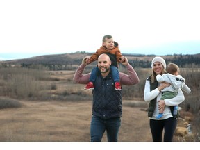 Martin and Samantha Venneri, with their children Arlo, 3, and Luca, 1, love the ravines and views their home offers at Hudson at Creekstone.