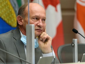 Councillor Andre Chabot during a council meeting on Monday, November 15, 2021.