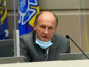 Councillor Andre Chabot during a council meeting on Monday, November 15, 2021.