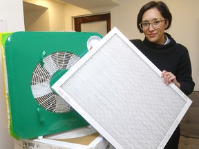 Amanda Hu advocated for HEPA filters in CBE classrooms in Calgary.  Photo taken on Wednesday, November 10, 2021.