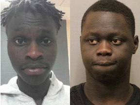 Calgarians Bol Agout, 19 and Agout Agout, 21, are wanted on warrants for robbery and forcible confinement.
