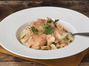 Farfalle with Herb Cream Sauce for ATCO Blue Flame Kitchen for Nov. 24, 2021; image supplied by ATCO Blue Flame Kitchen