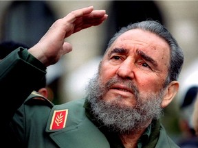 Six years ago today, Fidel Castro died. Pictured here, Castro gestures during a tour in Paris, France, March 15, 1995 .  REUTERS/Charles Platiau/