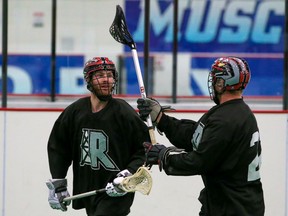 Zach Currier and the rest of the Calgary Roughnecks are thrilled to be back on the floor, even if it's just for training camp.