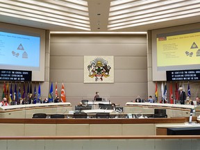 FILE PHOTO: Calgary City Council’s last meeting before the Christmas break on Monday, December 20, 2021.