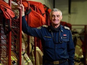 Calgary Fire Chief Steve Dongworth poses for a portrait at Highfield Fire Station on Thursday, December 23, 2021.