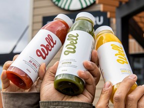 Starbucks Canada has inked a national distribution deal to carry Calgary-based Well Juicery beverages in its restaurants across Canada.