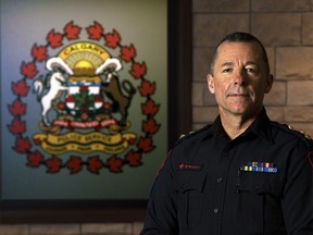 Calgary Police Chief Constable Mark Neufeld was photographed on Monday, December 6, 2021.