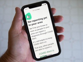 A Canadian smartphone app released Friday July 31, 2020 was meant to warn users if they've been in close contact with someone who tests positive.