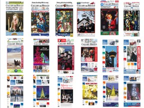 Calgary Herald Christmas Eve front pages
