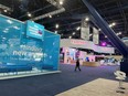 Chevron and ExxonMobil booths are seen at the World Petroleum Congress, in Houston, Texas, U.S. December 6, 2021.