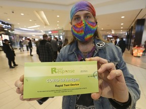 At the Scarborough Town Centre 1,000 rapid test Antigen COVID-19 packs were handed out for free.