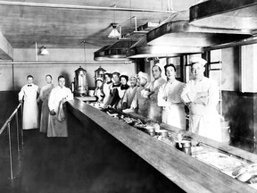 A century ago, cooking staff, waiters, waitresses at Calgary restaurants like the Club Cafe restaurant were bracing for increased food prices and resulting restaurant price increases.