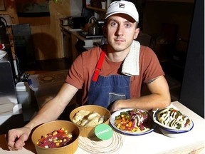 Alec Fraser of Garbanzo's, a falafel pop-up diner in Calgary. Darren Makowichuk/Postmedia