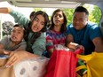 Roman Pesino, Zoriah Wong, Rakhee Morzaria and Andrew Phung star in Run the Burbs. Courtesy, CBC Television.
