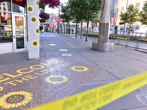 The City Hall CTrain platform, where Keeton Gagnon fatally stabbed Nicholas Nwonye on June 2, 2017.