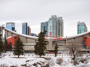 The Scotiabank Saddledome was photographed on Wednesday, January 12, 2022.