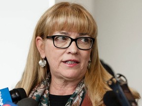 Heather Smith, United Nurses of Alberta president, is shown here in a 2021 file photo. The union members have ratified a new collective bargaining deal with the province.