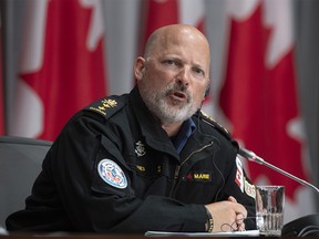 Royal Canadian Navy commander Vice-Admiral Craig Baines on Tuesday, May 19, 2020 in Ottawa.