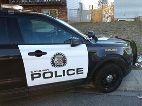 Calgary police vehicle file photo.