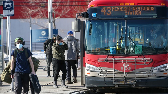 Calgary Transit scaling back service due to Omicron