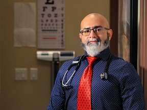 Dr. Mukarram Zaidi was photographed in his medical clinic in Calgary on Tuesday, November 23, 2021.