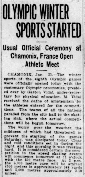 From the Calgary Herald on Jan. 25, 1924
