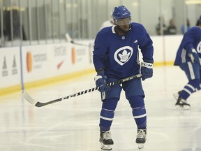 FILE PHOTO: Defenceman Jordan Subban at the Summer skate as the Toronto Maple Leafs get ready for training camp in Toronto on Tuesday, September 4, 2018.