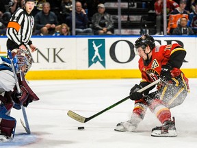 Calgary Flames prospect Matthew Phillips, selected in the sixth round of the 2016 NHL Draft, has been a key contributor for the American Hockey League’s Stockton Heat this season.