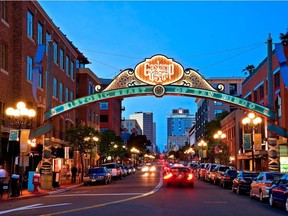 The Gaslamp Quarter is the place to be with hundreds of restaurants, pubs, theatres, galleries and shops. Courtesy, John Bahu, San Diego Scenics