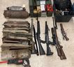 Airdrie RCMP seized thousands of rounds of ammunition, stolen catalytic converters and body armor after searching an Airdrie home on Sunday.