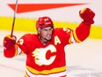 Calgary Flames centre Sean Monahan is looking to direct more pucks at the net.
